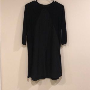 Mixed-media Sweater Dress